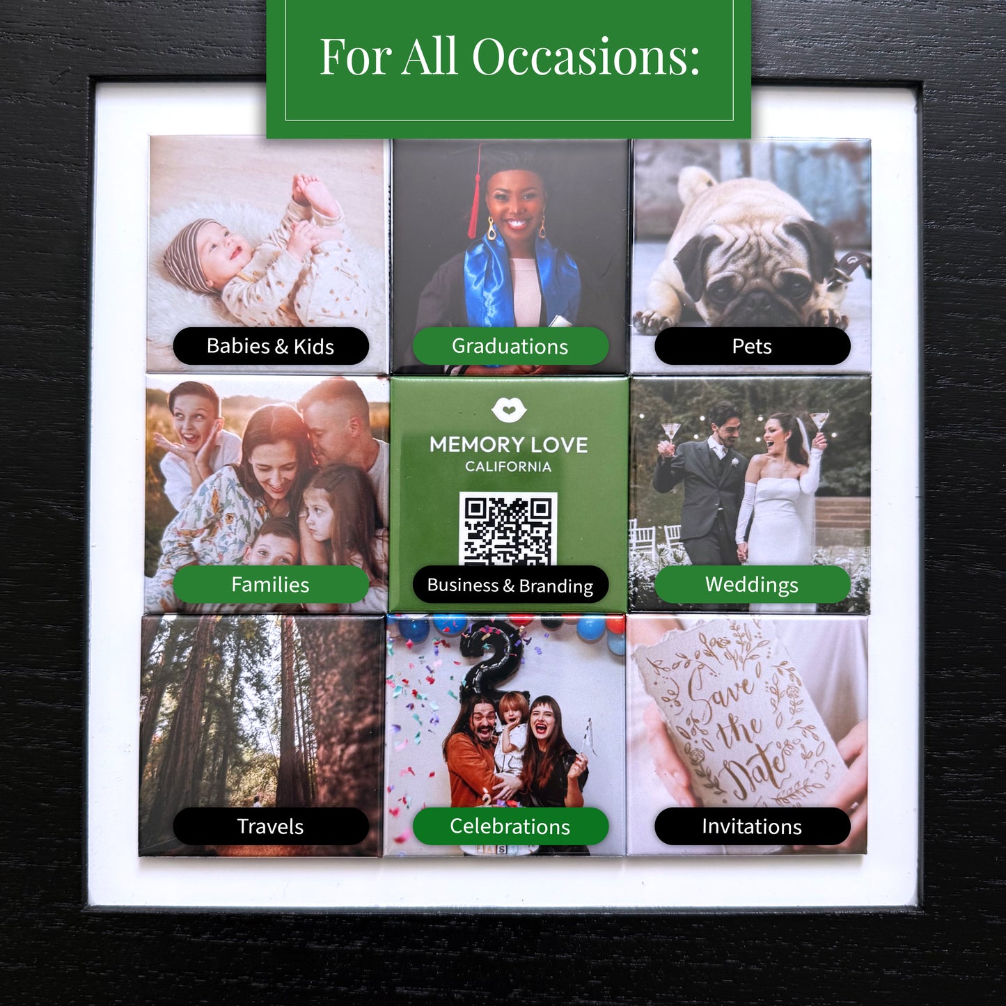 12-Pack Photo Magnets
