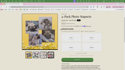 12-Pack Photo Magnets